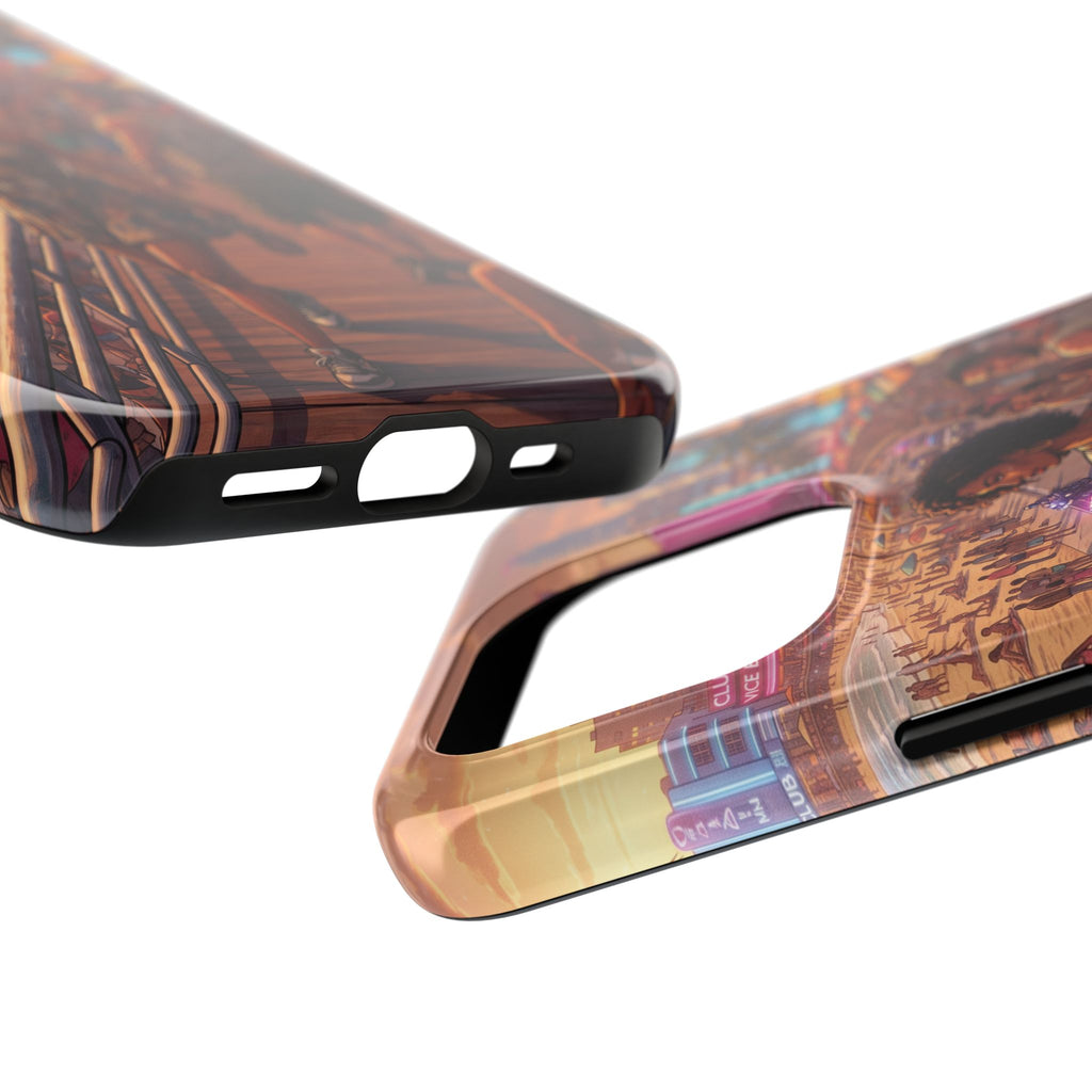 Phone Case SUN — Retro Sunset Miami Vibes with Palm Trees & Classic Car