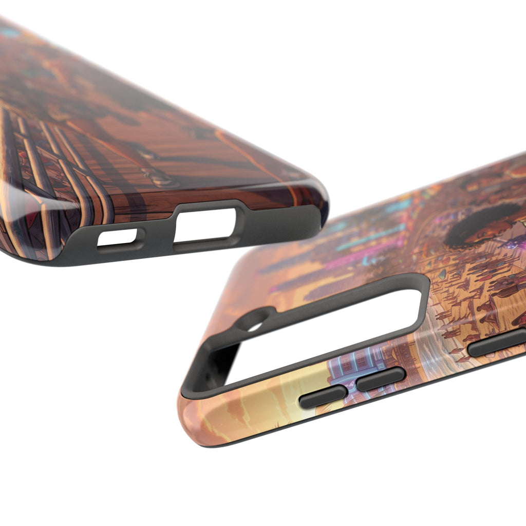 Phone Case SUN — Retro Sunset Miami Vibes with Palm Trees & Classic Car