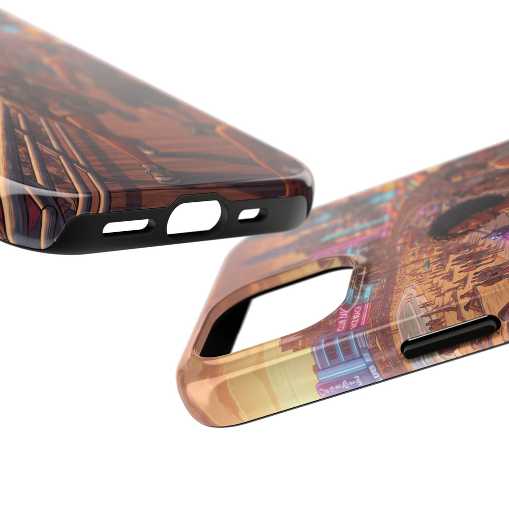 Phone Case SUN — Retro Sunset Miami Vibes with Palm Trees & Classic Car