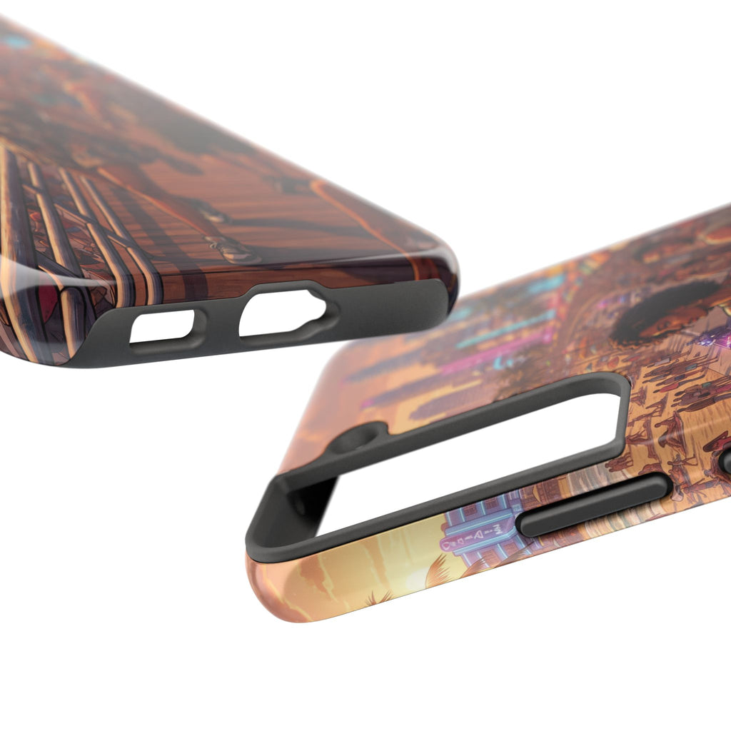 Phone Case SUN — Retro Sunset Miami Vibes with Palm Trees & Classic Car