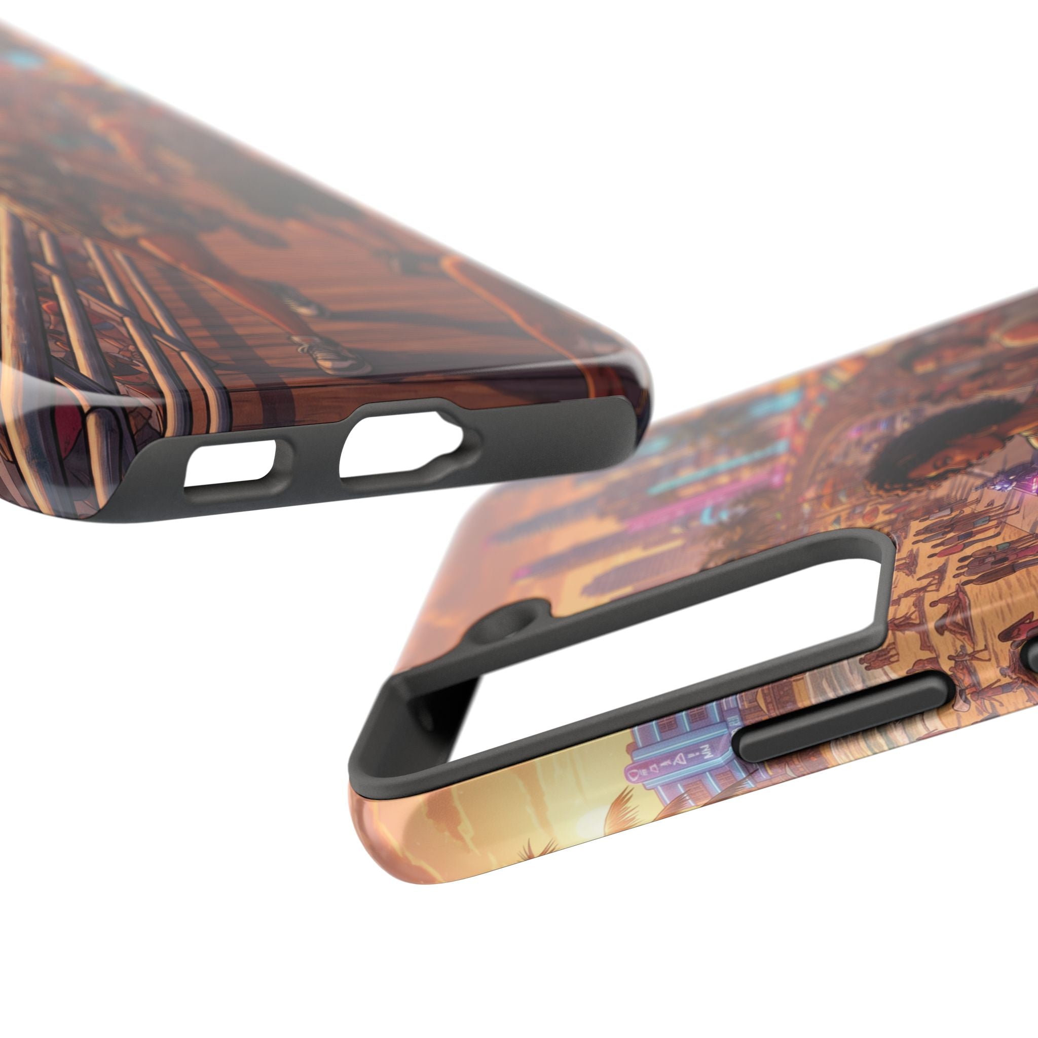 Phone Case SUN — Retro Sunset Miami Vibes with Palm Trees & Classic Car